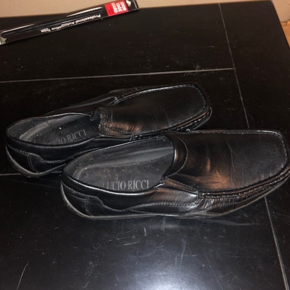 H&M Black leather loafers size 8 - Picture 1 of 4